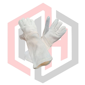 Guantes de Seguridad de Cuero para Soldadura, Reforzados, Duraderos, de 7 oz, Resistentes al Calor, Antiestáticos, Antivibración - Product Image 1