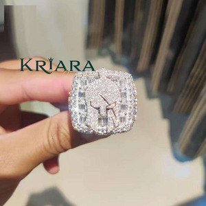 Anillo de Diamantes de Plata 925 y Oro Sólido de 18K, Corte Brillante Redondo, Diamante Cultivado en Laboratorio, Joyería de Compromiso Unisex de Lujo - Product Image 2