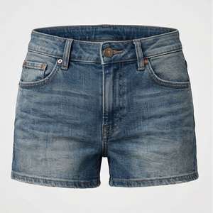 Shorts de Mezclilla de Color Personalizado de Alta Calidad para Mujer, Sexy, Casual, Corte Recto, Cintura Media, Ropa Urbana Moderna de Verano - Product Image 1