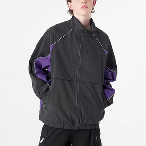 Vestes coupe-vent personnalisées avec logo pour hommes, vêtements de sport d'extérieur, vestes coupe-vent OEM respirantes, vestes coupe-vent grandes tailles pour hommes - Product Image 1