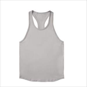 เสื้อกล้ามคอวีผู้ชาย ผ้าโพลีเอสเตอร์ถัก 100% สีพื้น สปอร์ต แคชชวล แขนกุด ทรงเข้ารูป ระบายอากาศ แห้งเร็ว - Product Image 5
