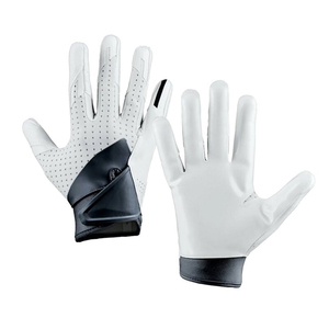 Adult Football Receiver Gloves with Strong Tacky Palm Grip, Flexible Comfort, and Secure Wrist Support - Product Image 1