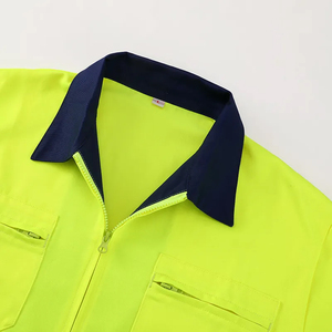 เสื้อแจ็คเก็ตและกางเกงช่างแบบทนทานสำหรับงานหนัก ลดราคาพิเศษสำหรับ OEM  สั่งซื้อขั้นต่ำน้อย  เสื้อผ้าสะท้อนแสงเพื่อความปลอดภัย  เสื้อแจ็คเก็ตช่างแบบมองเห็นได้ชัดเจน - Product Image 3
