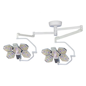 <span class=keywords><strong>Lampe</strong></span> d'examen sans ombre à double tête en acier OEM pour clinique dentaire Source d'alimentation électrique murale pour salle d'opération - Product Image 1