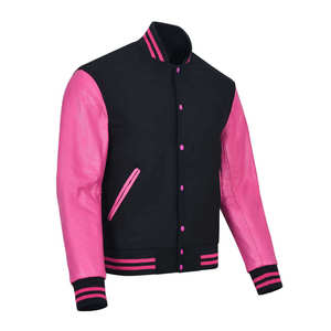 Vestes de sport universitaires pour hommes de haute qualité, en laine, 100% cuir véritable, design et couleur personnalisés, veste de style Letterman pour l'hiver - Product Image 2