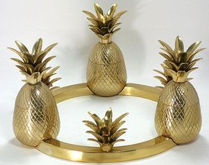 Traditional Brass Pineapple <b>Table</b> Centerpiece For Indian Home Decoration Festive <b>Display</b> And Gift Purpose - Product Image 1