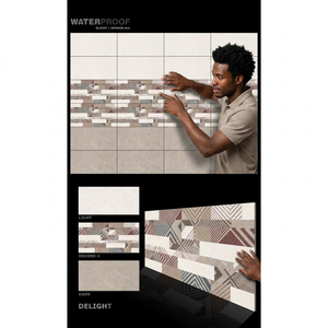 Azulejos de Pared de Cerámica de Estilo Tradicional Coreano de 300x600 mm en Acabado Brillante Color Beige Ónix con Característica Antideslizante para Baño - Product Image 5