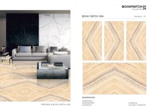 Azulejos de Porcelana Pulida de Alto Brillo 600x1200mm |   Azulejos Modernos para Piso con Acabado Brillante de 24x48 Pulgadas para Casas, Hoteles y Centros Comerciales - Product Image 5