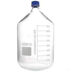 ขวดแก้วโบโรซิลิเกตความแข็งแรงสูง 10000 มล. สำหรับห้องปฏิบัติการ ปากขวดแคบ ทนทานต่อสารเคมี ขวดเก็บสาร - Product Image 2
