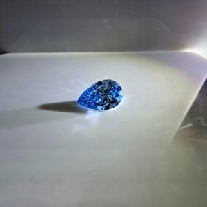 Diamante Cultivado en Laboratorio Azul Intenso de Corte Brillante en Forma de Pera de 1 Quilate, VS1, Certificado IGI, Piedra Suelta - Product Image 5