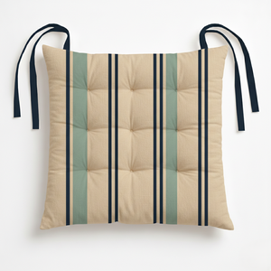 Cojín de Algodón para Silla, Cojín Acolchado Suave con Lazos, Cojín Antideslizante para Silla de Comedor, Cocina, Oficina - Product Image 3