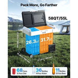 Frigorifero Elettrico a Compressore DC 12/24V AC100-240V da -4 a 68 Gradi F, Frigo Portatile per Camion con Controllo APP, Box Refrigerante per Auto - Product Image 4