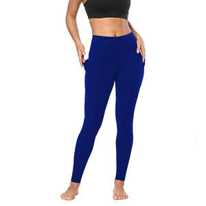 Leggings Deportivos de Cintura Alta para Mujer, Completamente Elásticos, de Spandex/Nylon, con Estiramiento en Cuatro Direcciones |   Pantalones Deportivos con Bolsillos para Yoga - Product Image 5