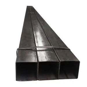 Hot Bán 25*25 50*50 100*100 Shs Vuông Màu Đen Hollow Phần Thép Carbon Ống Đen Carbon Ống