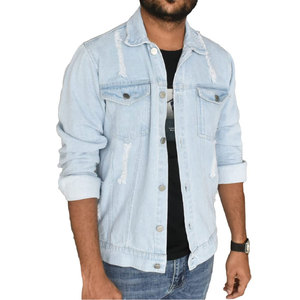 Chaqueta vaquera informal para hombre OEM, chaqueta vaquera de otoño con botones, abrigo vaquero extragrande, chaqueta vaquera de invierno para hombre - Product Image 2