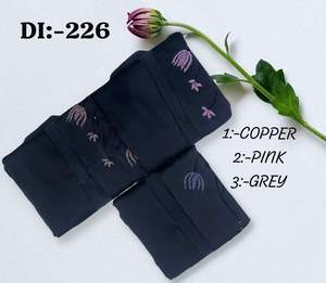 Robe musulmane élégante de créateur pour soirée, broderie de feuilles faite à la main, burqa, foulard islamique, dupatta, abaya de luxe, hijab droit - Product Image 4