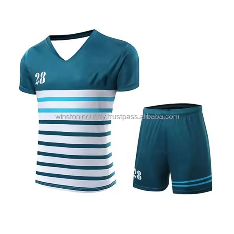 Мужская спортивная одежда, 100% Полиэстеровая Футбольная форма/оптовая цена, футболки с коротким рукавом, Футбольная форма, мужские футбольные комплекты для продажи