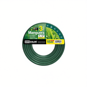 Tuyau d'arrosage de jardin MANGUERA 15M et enrouleur, tuyau d'eau 1/2 pouce - Product Image 1