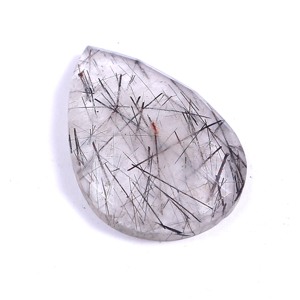 Cuarzo Turmalinado Facetado en Forma de Pera, Gema Suelta, Precio de Fábrica, Gema de Alta Calidad para Joyería - Product Image 3