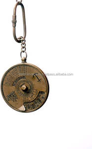 Nautical Brass Calendar Keychain <b>Vintage</b> Marine Style Perpetual Date Finder Handmade Solid Brass <b>Key</b> Ring Gift Item - Product Image 5
