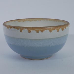 Tazón Pequeño de Cerámica Azul Crema, Diseño Japandi, Apto para Lavavajillas, para Arroz, Sopa, Fideos, Postre, Restaurante, Hotel, Cafetería, HORECA - Product Image 3