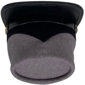 <b>Vintage</b> Wool Kepi <b>Cap</b> Adjustable 100% Wool Hand Embroidery Digital Printing Historical American Reproduction Style Grey Hats - Product Image 3