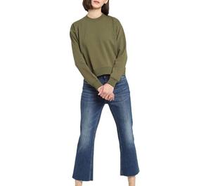 Essentials Womens Fleece Crewneck Long Sleeve Pullover Sweatshirts 100% Cotton Casual 3d embroidery Comfort Fit For Adult Womens - Product Image 4