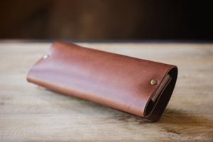 Luxury Top Grain Leather <b>Glasses</b> Pouch Scratch Resistant Eyewear Case Professional B2B Supply LGC-0005 - Product Image 2