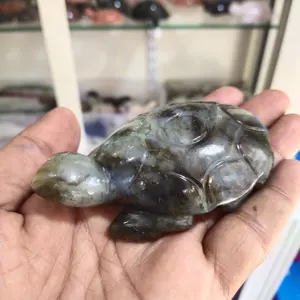 Patung Penyu Kristal, Ritual dan Upacara Feng Shui untuk Penyembuhan Reiki Kristal Batu Kerajinan Patung