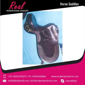 Selle de dressage de cheval noir et marron de style australien largement vendue selle en cuir anglais occidental avec une demande énorme - Product Image 2