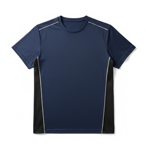 T-shirt de sport en coton épais surdimensionné à épaules tombantes, style streetwear, pour fitness, avec impression sérigraphique personnalisée, effet délavé, vêtements de sport - Product Image 1