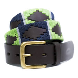 Ceinture de polo personnalisée en cuir véritable et alliage, brodée, pour homme, style équestre décontracté, avec étoile, idéale pour l'équitation, vente en gros - Product Image 3
