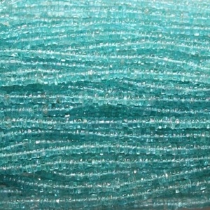 Botones de piedra de apatita forma suave color azul neón cuentas de piedras preciosas sueltas Fabricación de joyas naturales de buena calidad - Product Image 1