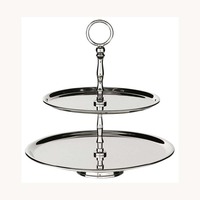 Support à gâteau en métal antiadhésif blanc, 2 pièces, design élégant, nouveau modèle, support de service pour desserts personnalisé, nouvelle collection