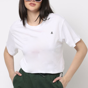 T-shirt d'été à manches courtes et col rond pour femme avec logo personnalisé, nouveau t-shirt en coton pour femme, t-shirt streetwear pour femme - Product Image 1