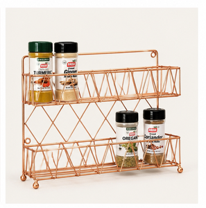 Multipurpose Kitchen <b>Storage</b> <b>Shelf</b> <b>with</b> Open Wire <b>Basket</b> Design for Pantry Cabinet Countertop Bathroom and Office Use - Product Image 2