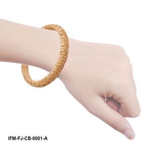 กำไลข้อมือหวายถักทำมือ เป็นมิตรกับสิ่งแวดล้อม ดีไซน์เรียบง่าย ทนทาน ทำจากเส้นใยธรรมชาติ สำหรับแฟชั่นผู้หญิงยุคใหม่ - Product Image 6