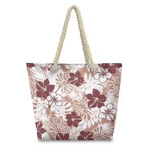 กระเป๋าถือสตรีลายโพลินีเซียฮิบิสคัส POD Dropship กระเป๋าชายหาดคลาสสิกสำหรับสุภาพสตรี - Product Image 3