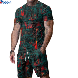 Conjunto deportivo unisex de dos piezas, ropa de diseñador para hombre, sublimación, poliéster, conjunto de camiseta y pantalones cortos deportivos para gimnasio. - Product Image 4