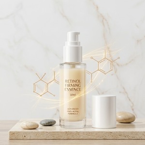Essence faciale raffermissante anti-âge au rétinol pour les ridules et la texture de la peau OEM ODM 50ml Flacon en verre MOQ 200 pièces - Product Image 4