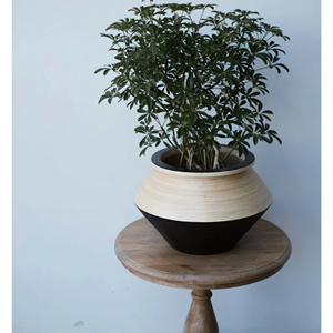 Pot de fleurs unique en bambou tressé, pot de fleurs design, pot de fleurs d'intérieur pour décoration de maison de style scandinave, vente en gros depuis le Vietnam - Product Image 5