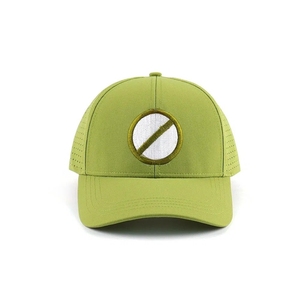 Wholesale Manufacturer Breathable Golf Hat Laser Cut Holes Private Label 6 Panel Cap Custom Embroidery Logo Sport Headwear - Product Image 1