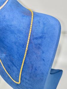 Cadena Bahubali de oro macizo de 22 quilates para hombres y mujeres, collar de eslabones de oro amarillo auténtico, joyería fina para uso diario, regalo unisex - Product Image 3