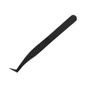 Nouvelle pince à cils en acier inoxydable à microfibres pour volume russe, 2D 8D, avec poignée antidérapante à prise diamantée, pour extensions de cils - Product Image 3