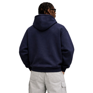 เสื้อฮู้ดดี้ผ้าฝ้ายหนานุ่มสำหรับผู้ชาย ทรงโอเวอร์ไซส์ แบบเรียบ ไม่มีลาย สตรีทแวร์ แบรนด์ดัง พร้อมรับผลิตตามสั่ง - Product Image 3