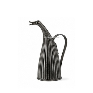Brass Goose Shape Watering Can With Floral <b>Engraving</b> Durable Gardening <b>Tool</b> - Product Image 4