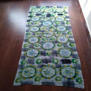 Châle élégant et léger pour femme en 100 % pure laine mérinos, imprimé à la main, brodé, respirant, extensible dans quatre directions, chaud et tendance - Product Image 2