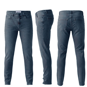 Pantalon décontracté slim pour homme, couleur unie, coupe droite, taille mi-haute, en Spandex/Coton, protection UV, respirant, pour usage quotidien, vêtement d'hiver - Product Image 1