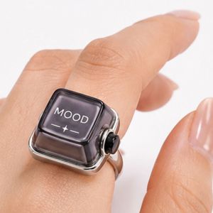 Fidget Rings with Clickable Mechanical Keyboard Keycap, Statement Ring Toy for <b>Computer</b> Geek Funny Gifts - Product Image 4