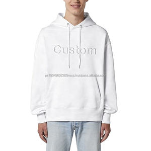Vente en gros de sweats à capuche avec gaufrage pour femmes sweat-shirt unisexe à col rond en éponge française gaufré 3d personnalisé 100% sweats à capuche en molleton de coton - Product Image 2